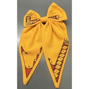 Mata Ortiz Pottery Viviana Martinez Design Yellow Hair Ribbon Collar Clip Mexico